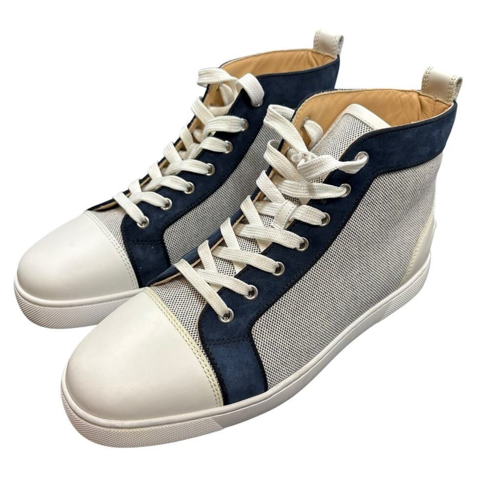 Christian Louboutin Louis Orlato High Top Sneaker Casual Preppy MISMATCHED 9/9.5